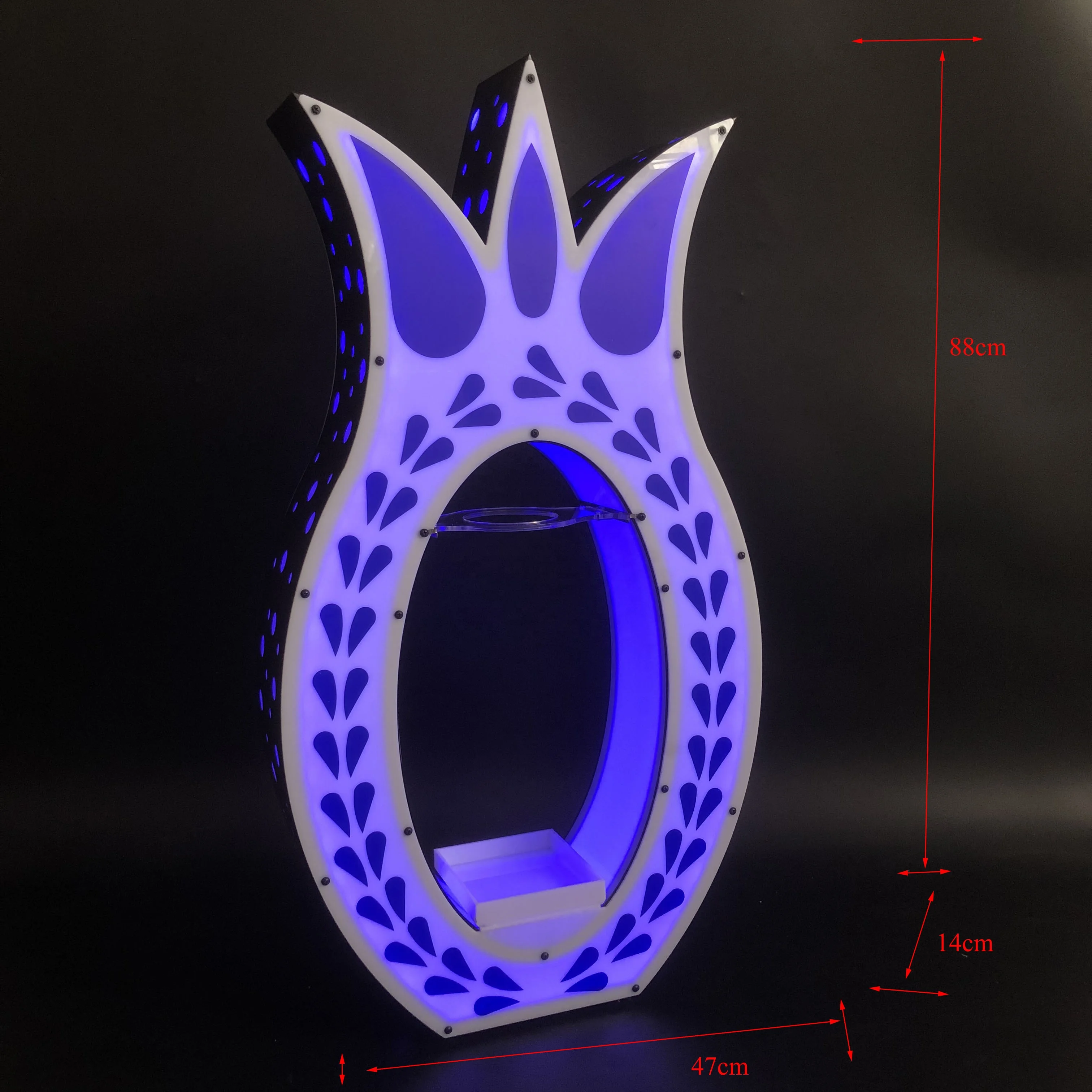 Custom Glorifier Display VIP Tequila Bottle Holder Service Carrier  LED Bottle Presenter For Night Club Party Lounge Bar Pub
