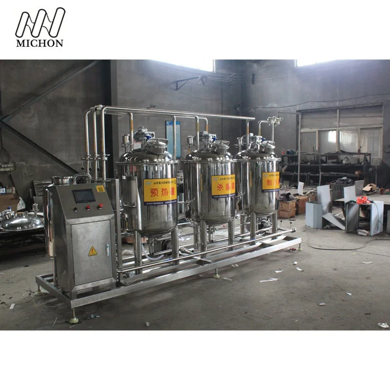 Small Milk Pasteurization Pasteurizing machine Pastuerizer Pasteurizer with Cooler  countertop