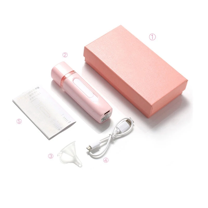 Portable Nano Mist Sprayer Facial Steamer Face Spray Moisturizing Facial Spray Usb Ionic Support Sensitive Skin Nano Sprayer 305