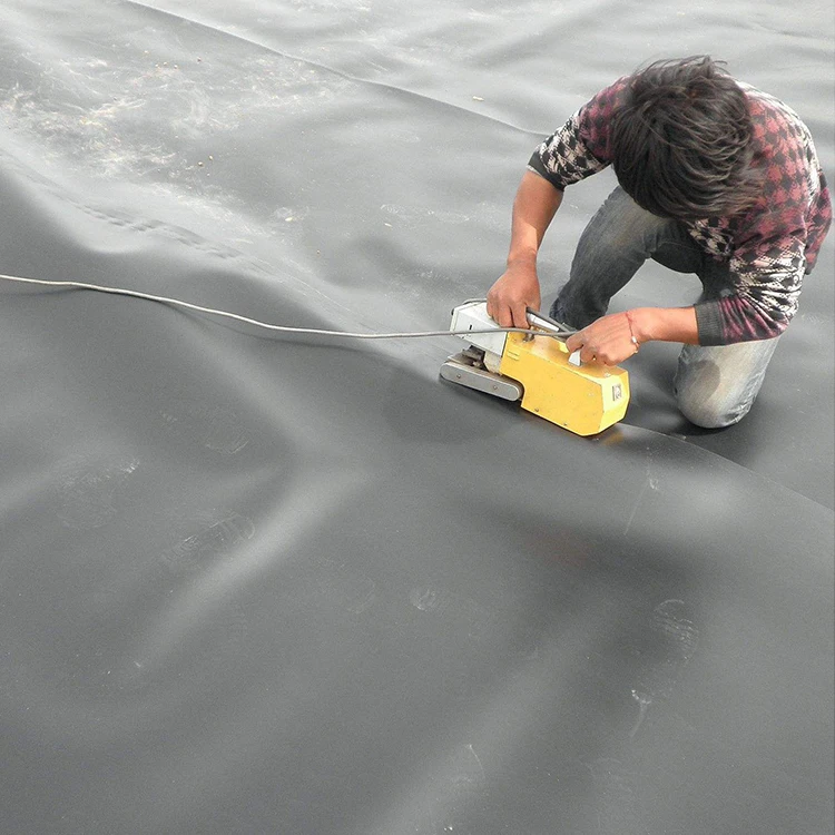 best price fish pond liner for bamboo roots 1mm 0.75mm plastic farm tank hdpe geomembrane