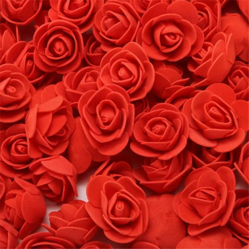 DIY Artificial Mini PE Foam Rose Flower Head Handmade DIY Wedding Home Decoration