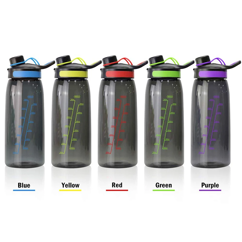 1 Gallon Outdoor BPA Free ECO Plastic Water Bottle With Time Marker
