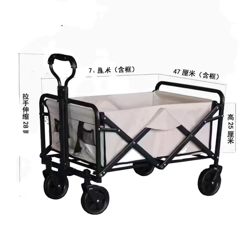 Garden folding carry wheelbarrow portable carriage for beach camping outdoor activities