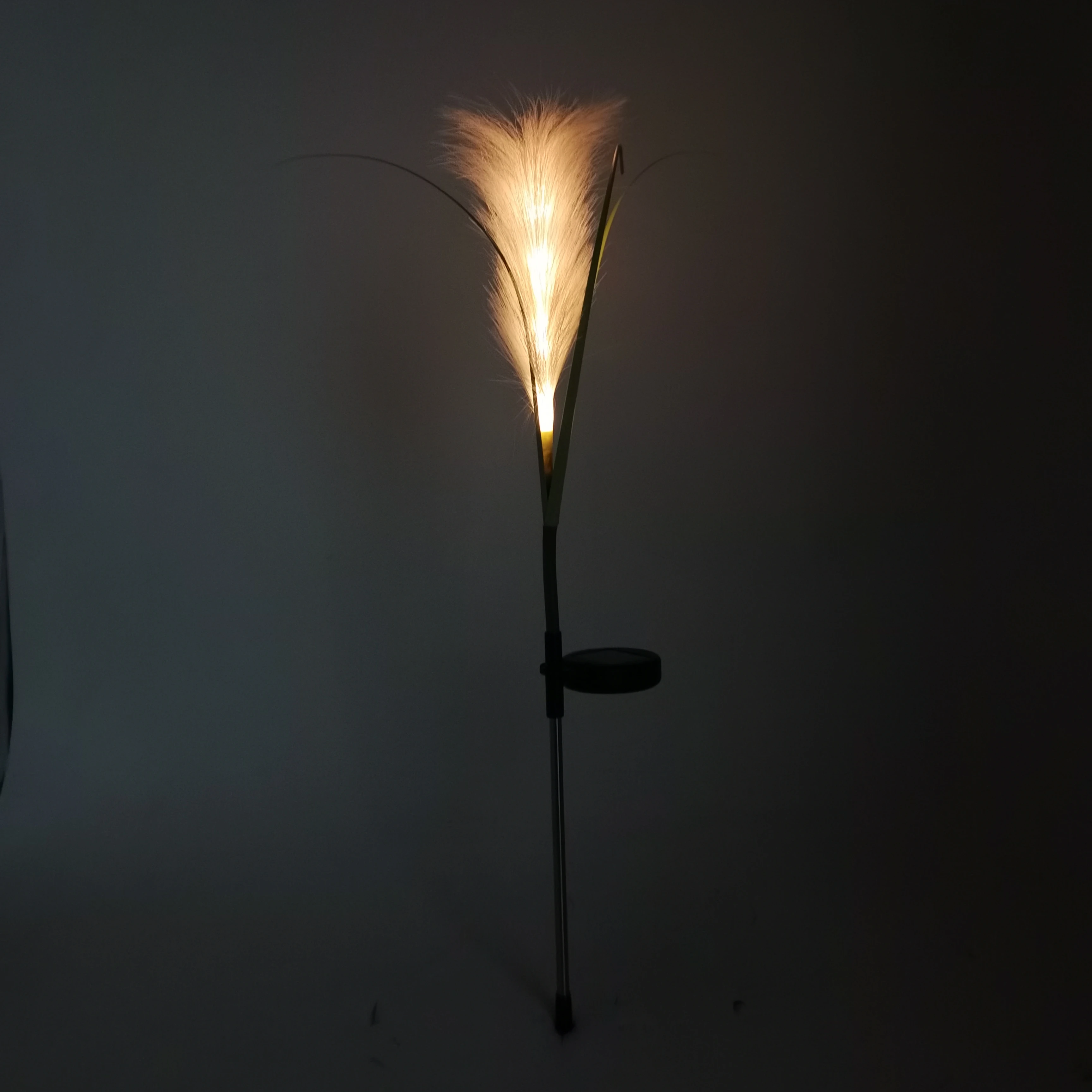 Simulation fiber reed LED solar  landscape pile light for outdoor,lawn,garden or villa