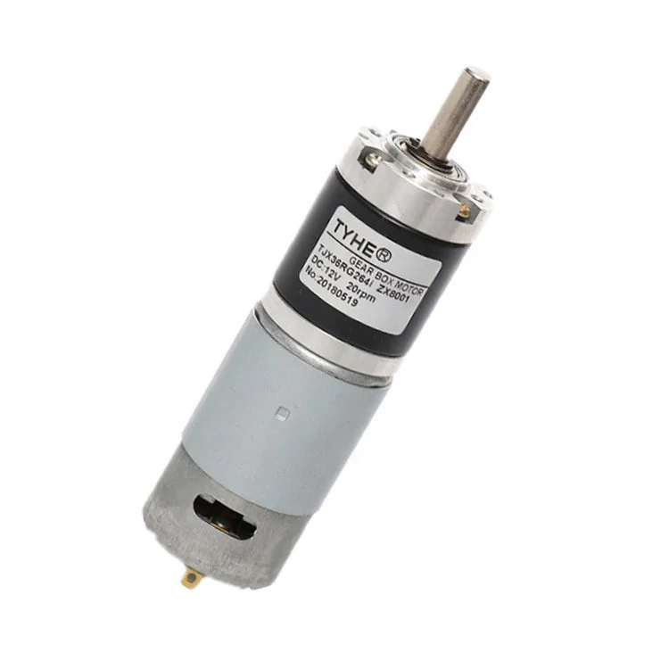 Miniature TYHE 36mm 1000rpm 12v dc gear motor for electric box with flexible operation