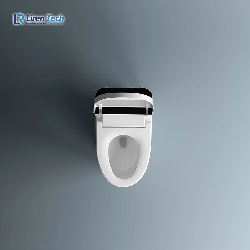 Smart Toilets Siphon Flush Bathroom Wc Automatic Operation Cleaning Ceramic Floor Mounted Smart Toilets With Flushing And Remote