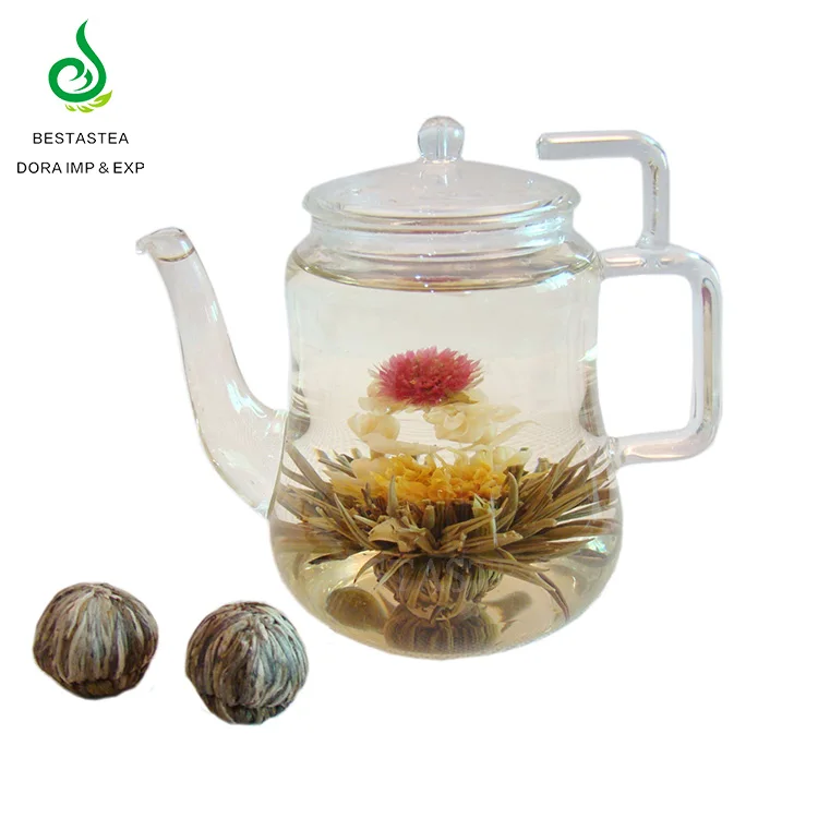 Best Spring EU Standard Flavored White tea Jasmine Lily Blossom Tea Blooming Flower Tea