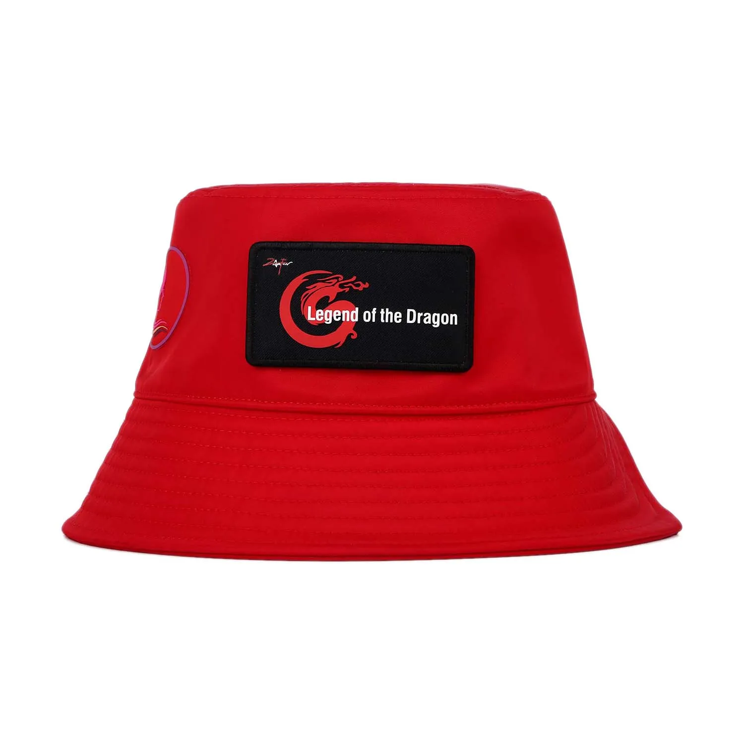 ZAMFUN Red Color Replaceable NFC Patches Fisherman Hats Bucket Hat For Women