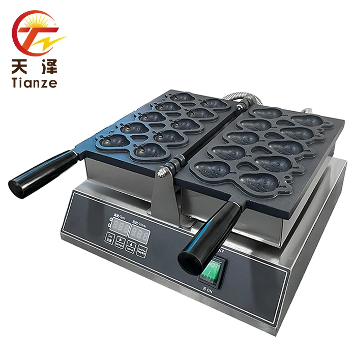 Electric Non-Stick Skewer Waffle Maker Machine Takoyaki Ball Shaped Baker Hotels Home Use Easy Operate Steel PLC Motor