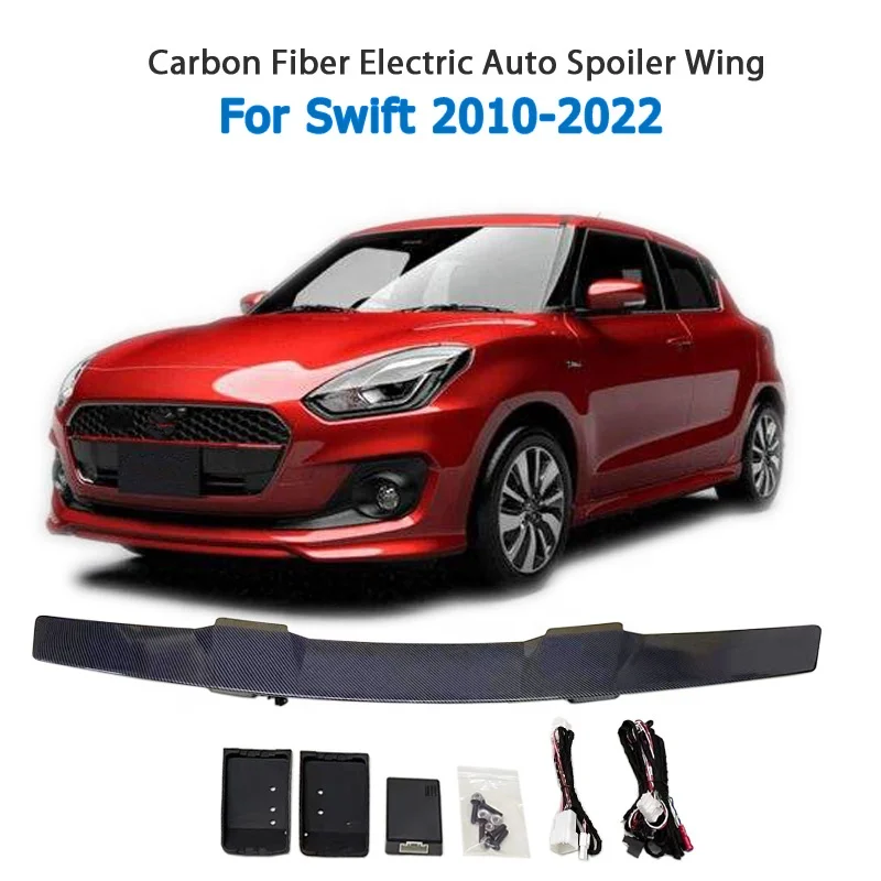 Sedan Carbon Fiber Electric Auto Truck Spoiler Wings For Swift 2010-2022
