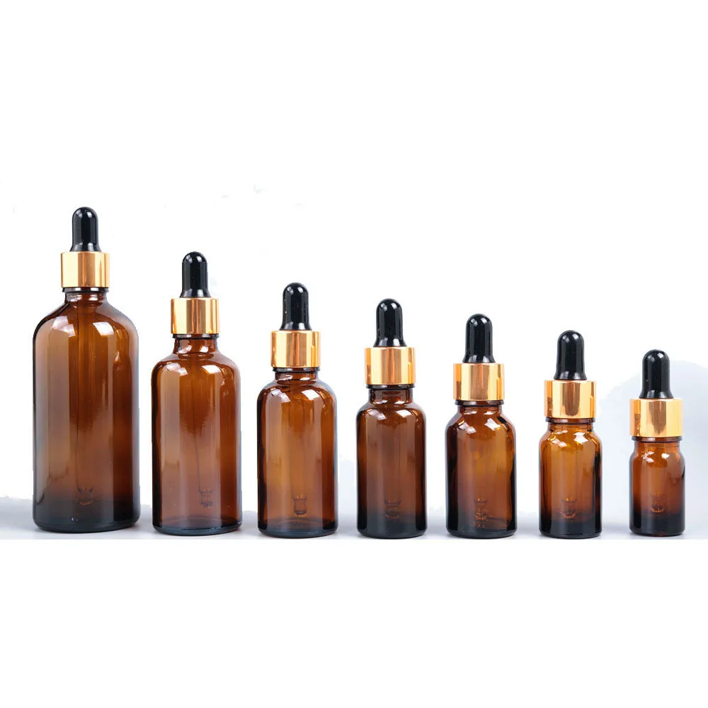 5ml 10ml 15ml 20ml 30ml 50ml 100ml amber glass dropper bottle/cosmetic packaging/cosmetics packaging containers
