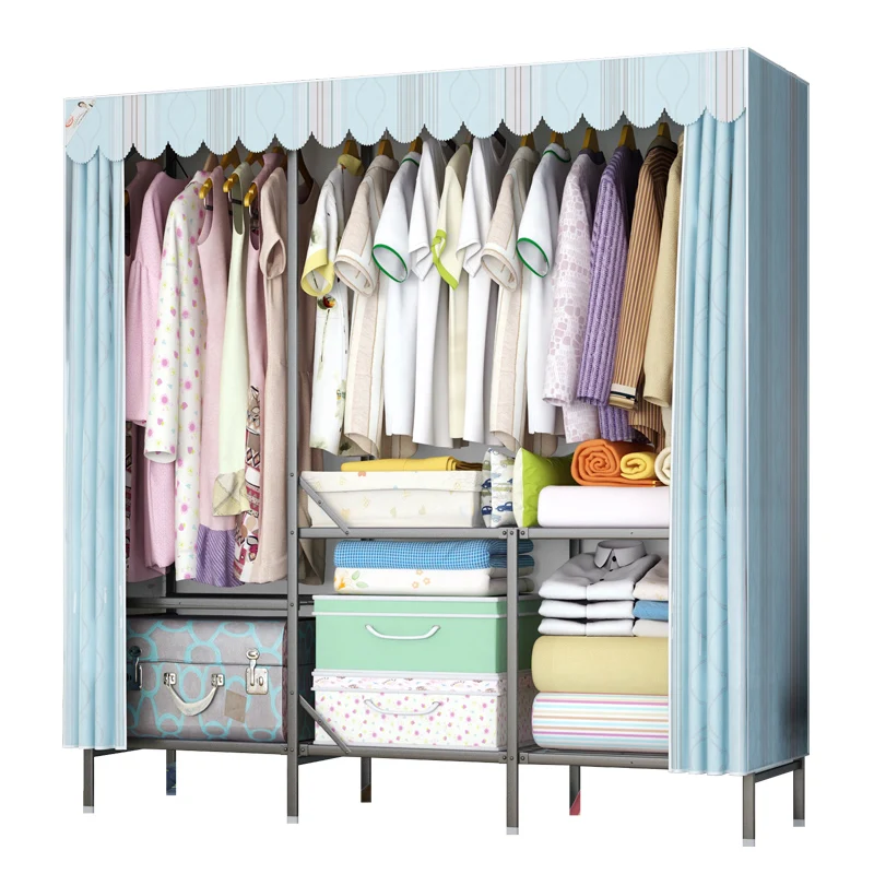 
LYKT-160 fabric baby wardrobe cabinet children small kindergarten wardrobe with factory price 