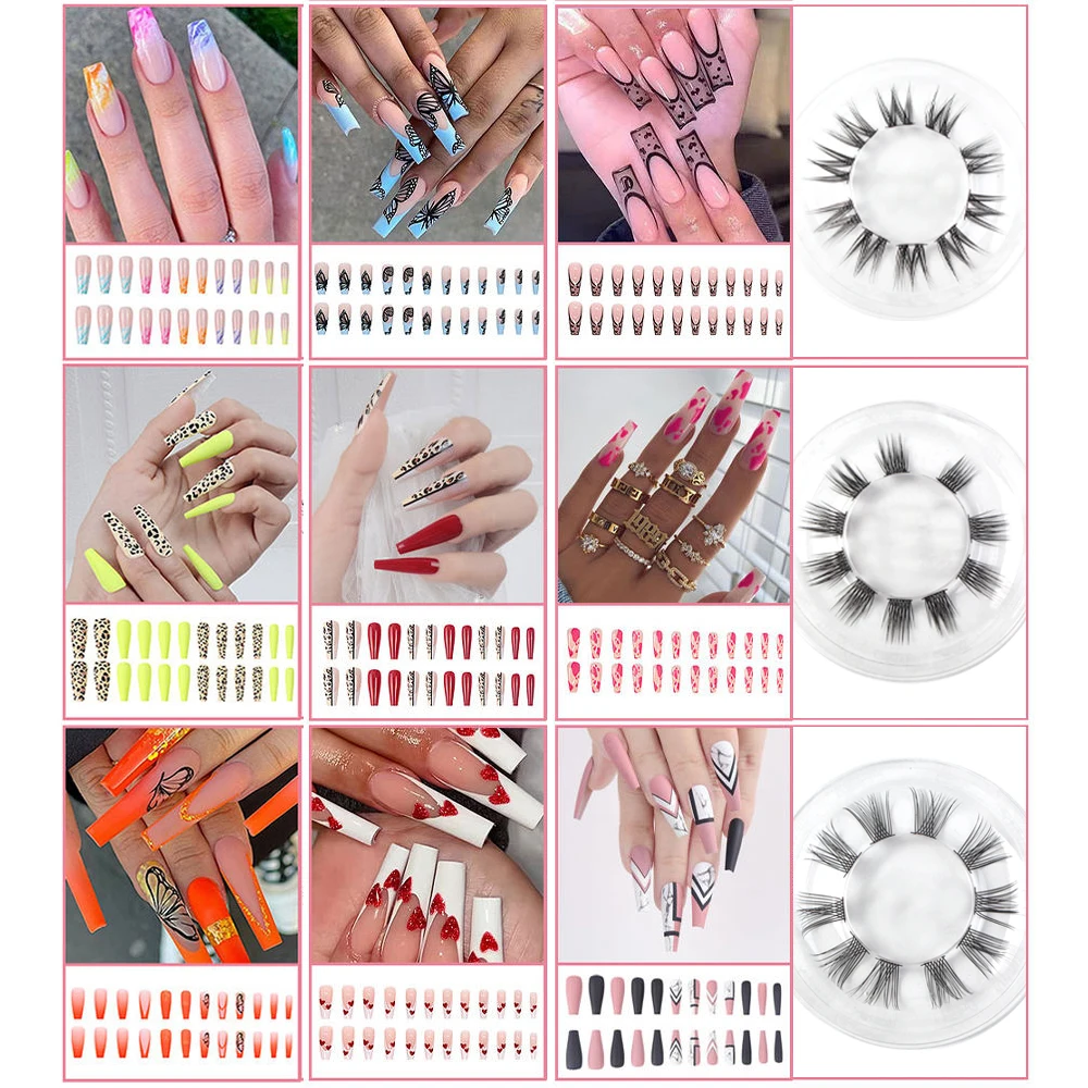 Европейский продукт, Европейский сегмент для маникюра, набор для наращивания ресниц и ногтей, новый комплект для женщин, сегментированный Европейский Бонд