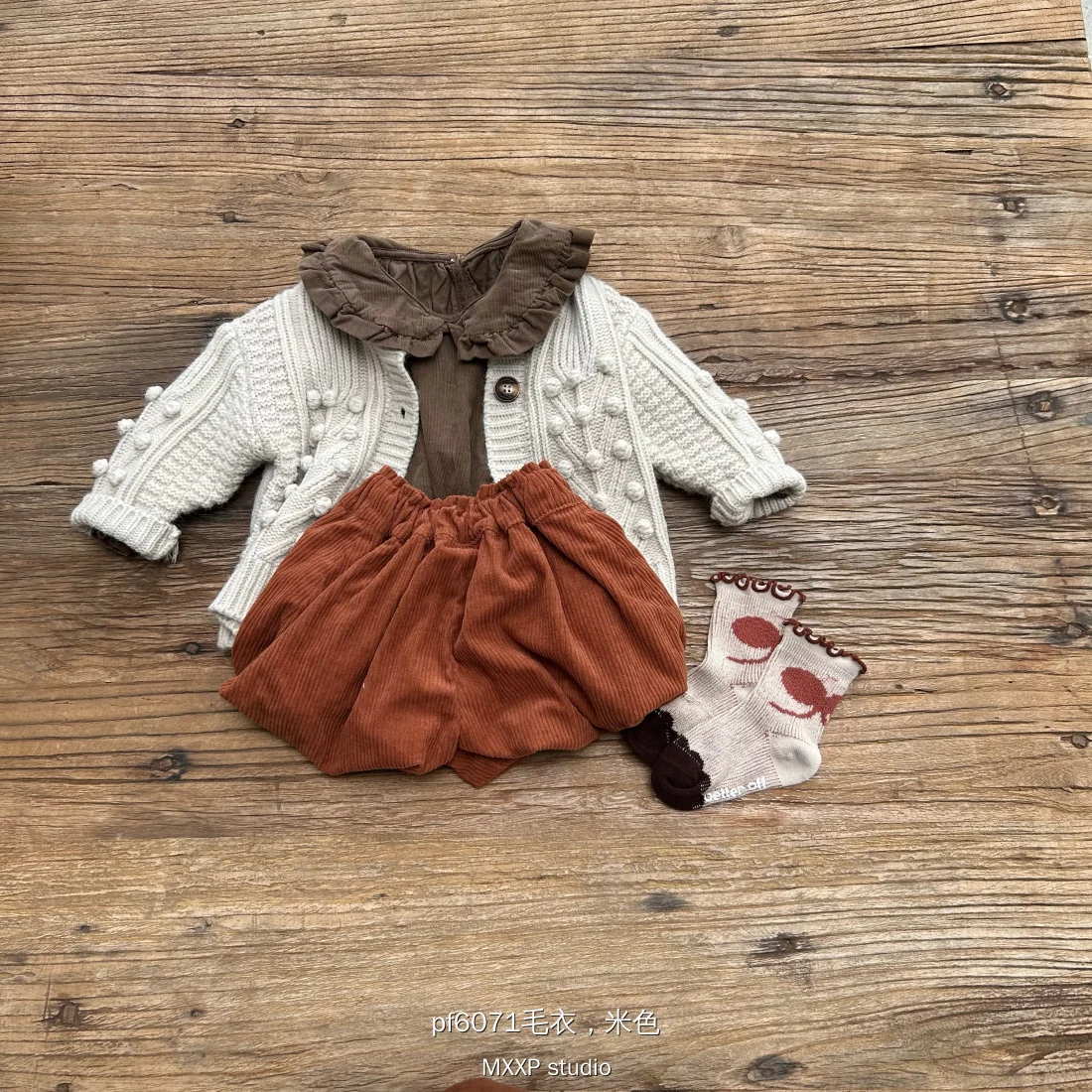 winter toddler baby sweaters for girls cardigan wholesale kids clothing boutiques korean MX