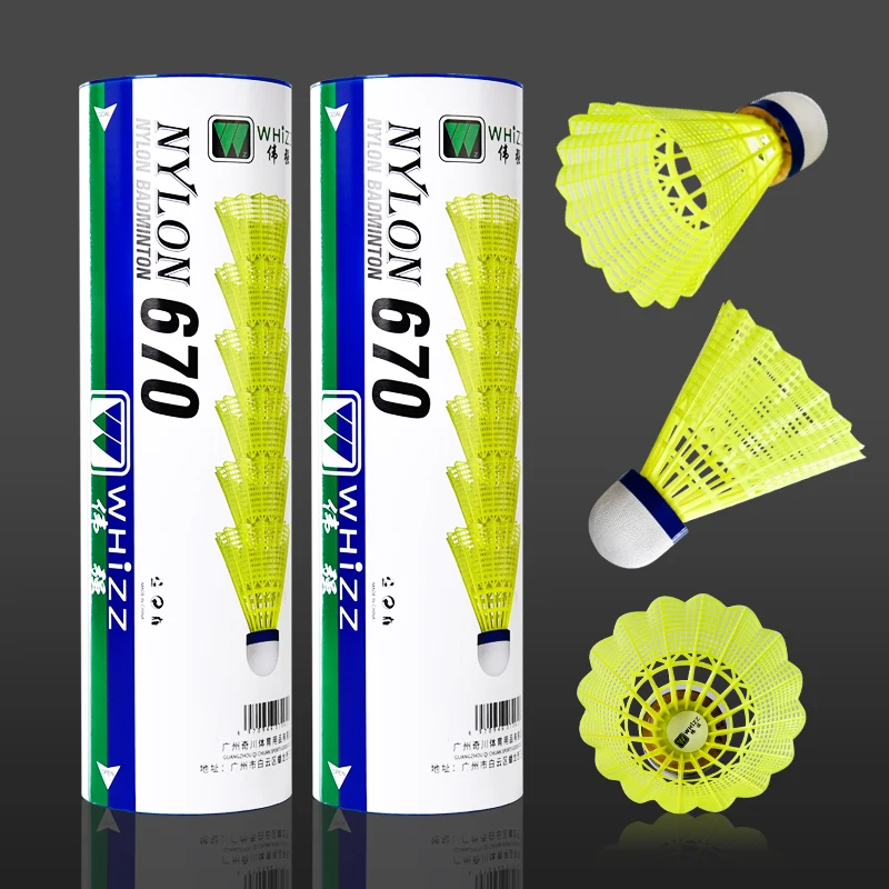 Whizz Top Quality Wholesale Nylon Durable Shuttlecock Badminton For Professional Player