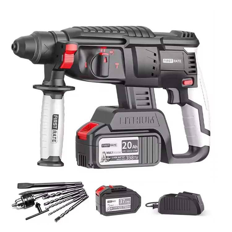 Cheap 26Mm Heavy Duty Multifunctional Lithium Cord Less Hammer Drills Rotary Electric Hammer
