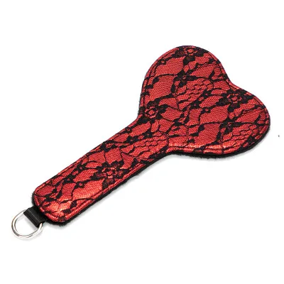 
Heart Shaped Lace Paddle Wholesale Bondage Sex Shop Slave Spanking Paddle for Men Sexy Hip Pat Flirt SM Sex Toys 