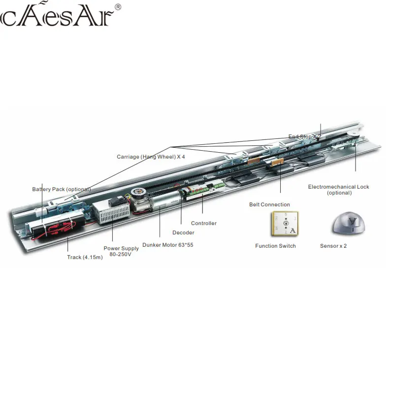 Installation instructions Caesar es200 auto door gate system from China manufacturer