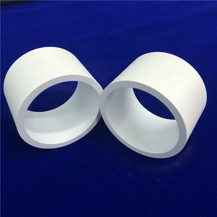 Factory supply Custom manufacturing white Boron nitride ceramic sleeve BN ceramic protective pipe