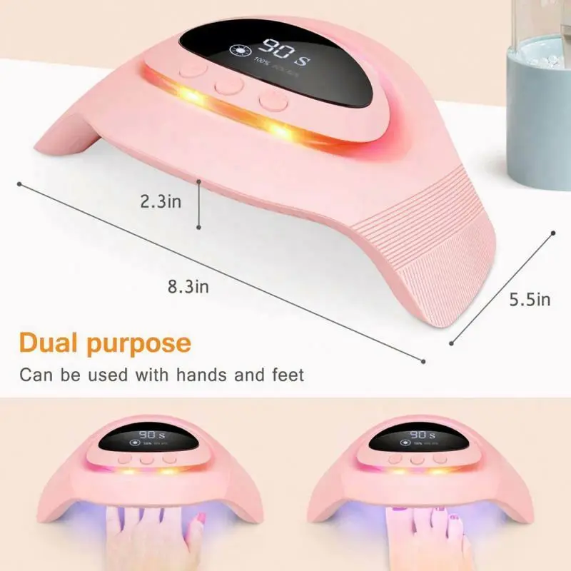 Rechargeable 32 LED lamp UV led gel dryer Colorful nail lamp for salon manicure