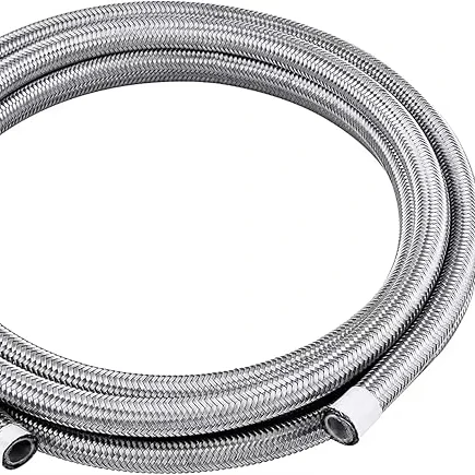 smooth and corrugated tube braided ptfe hose stainless steel braided hose hydraulic ptfe hose