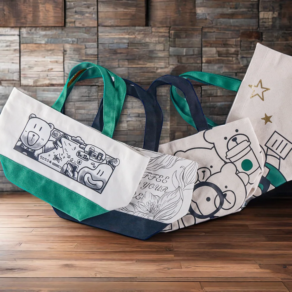 Large Custom Beach Tote Bag Recycled Cotton Canvas with Comfortable Straps for Jewelry Gifts and Shopping Logo Print