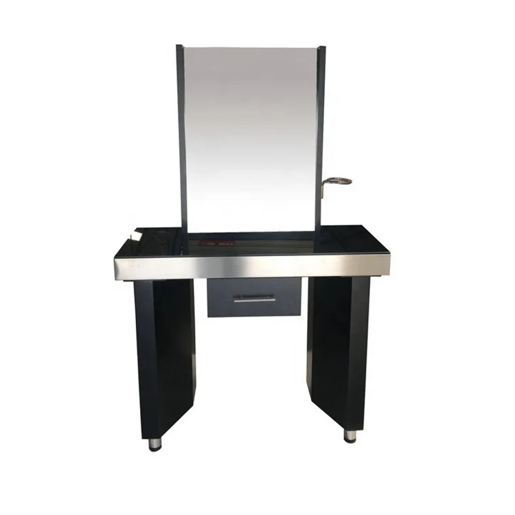 Hot Sale Painting Salon Equipment And Furniture Barber Unit Single Mirror Hair Salon Styling Station For Sale