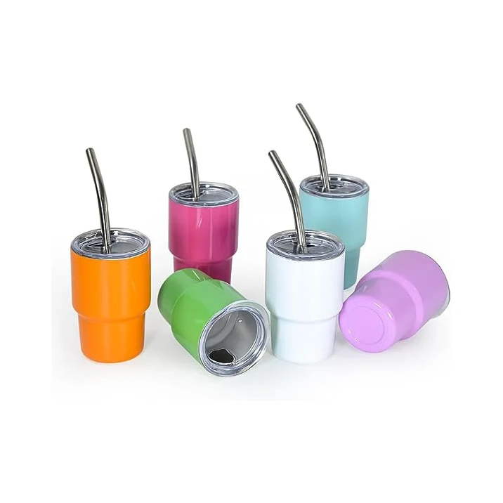 wholesales stainless steel mini Insulated 2oz 3oz tumbler shot glasses