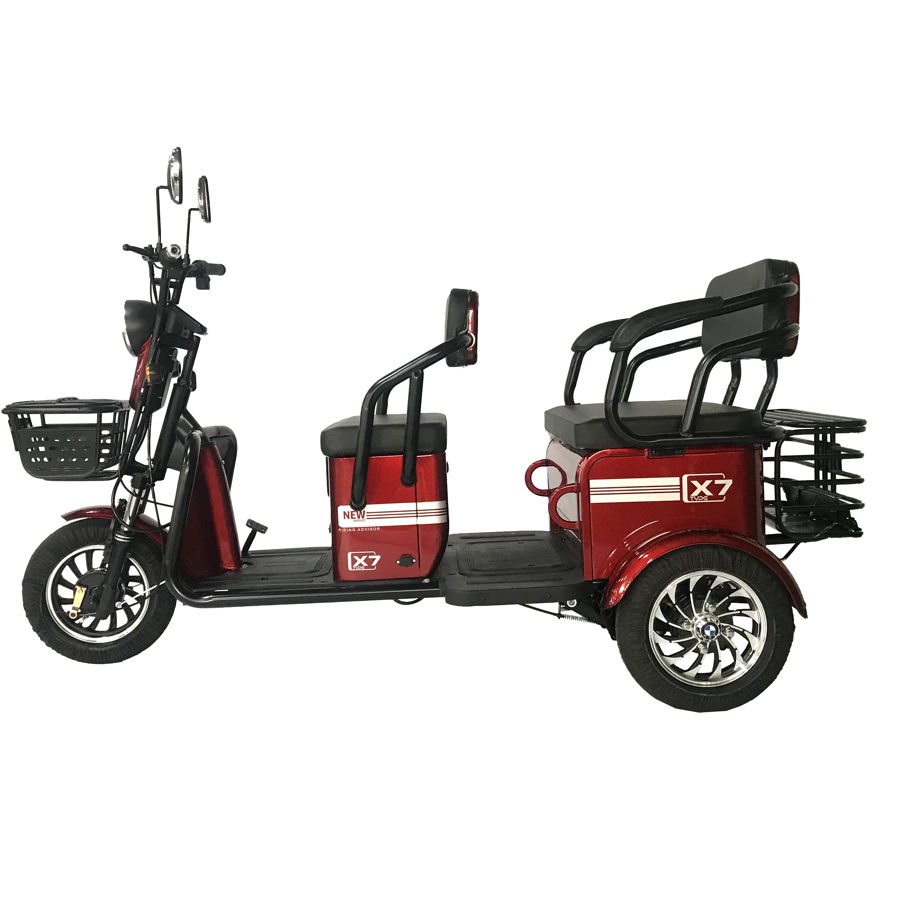 60V 500W двойного назначения большой два человека в задней части электрического