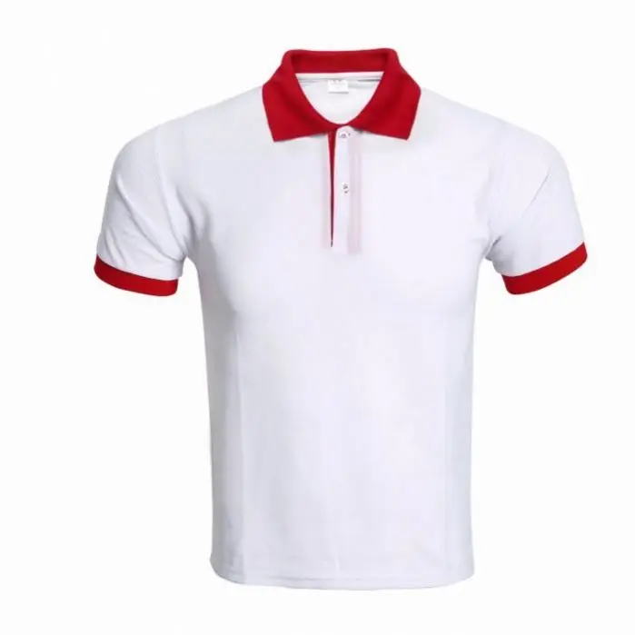 
Custom Logo Printed Promotional golf tennis Polo T Shirt Men 100% Cotton plain blank Ringer Tee 