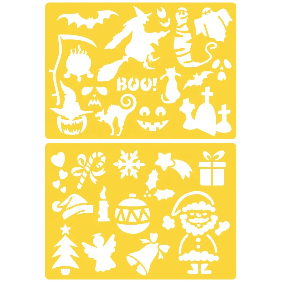 25 Pcs Plastic Stencils Set used for Kids Educational Toy Painting Washable Template Drawing Stencil