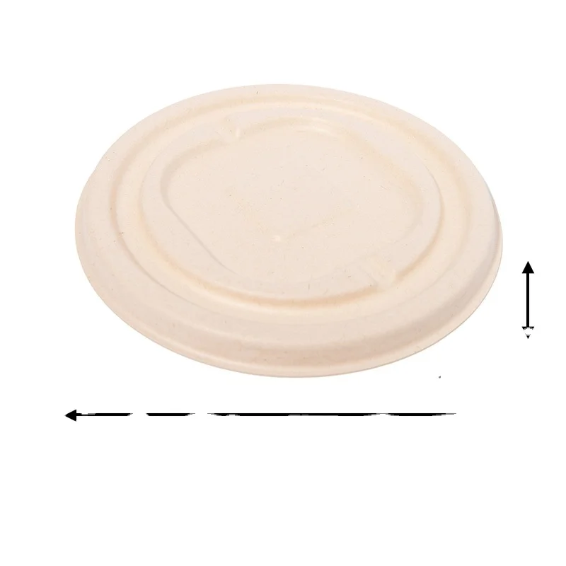 Disposable Drink Cups Custom Sugarcane Bagasse Bio Degradable Cups 7oz Hot Coffee Cups with Lid