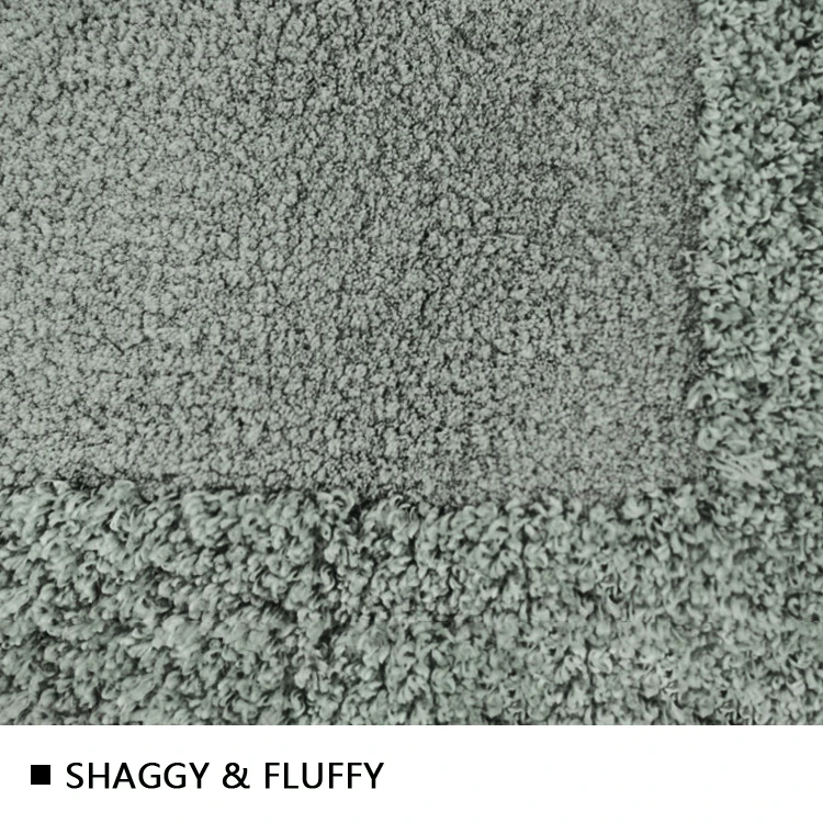 
China High Quality Comfortable Shaggy Tufting Bathroom Mat Set 