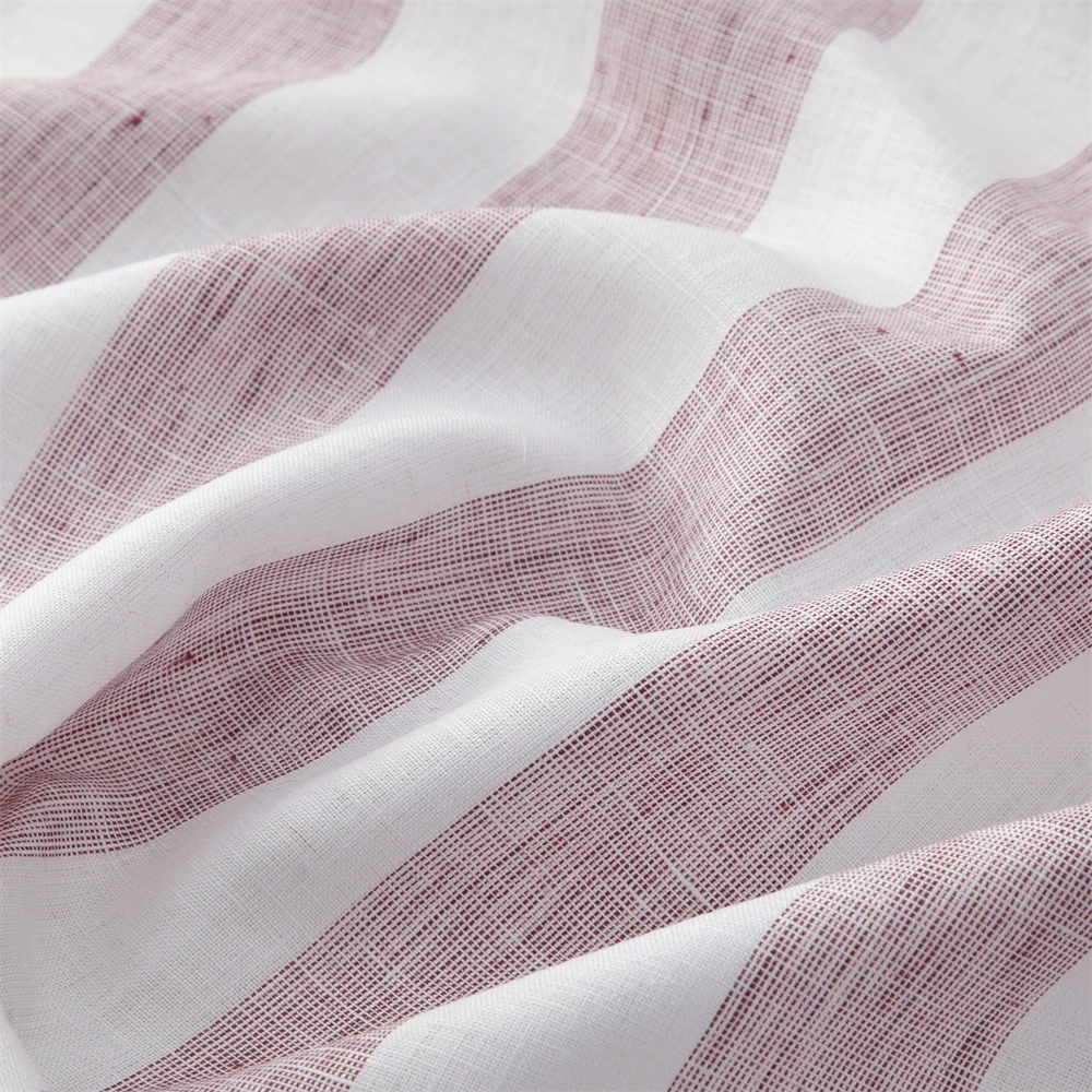  softer 100% linen fabric 125 gsm pure European flax OEKO-Tex certified for garment & T-shirt double big