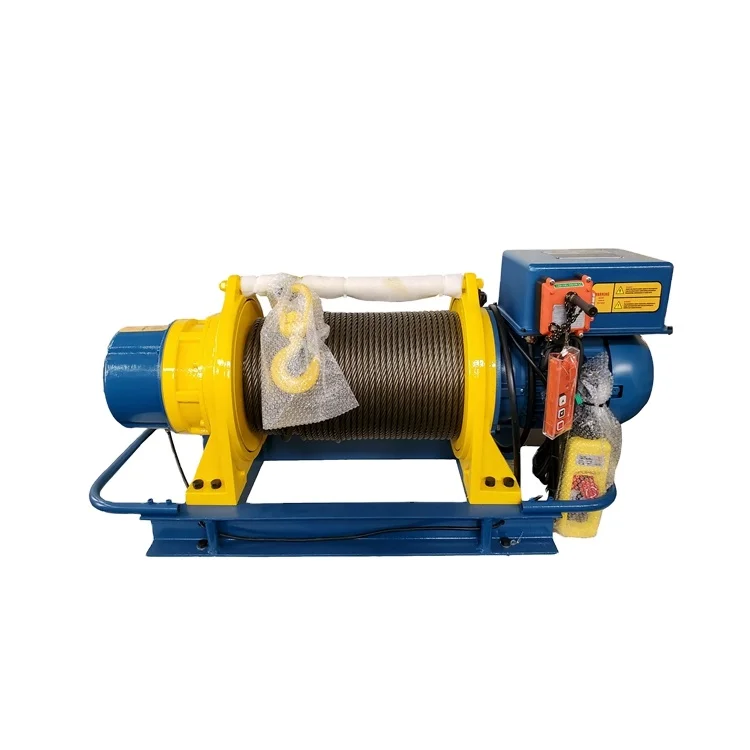 China  220v 3 phase low noise  construction hoisting equipment 500kg 100m electric rope winch for sale