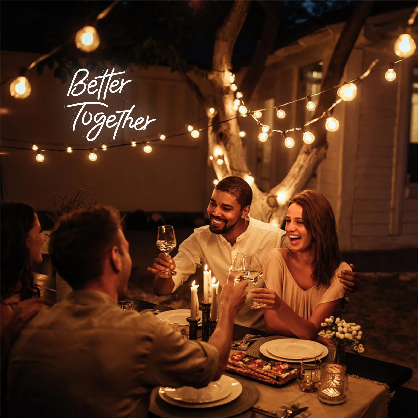 Custom for Party Room Wall Decor better together LED sign Bedroom Playstation Neon Sign Light