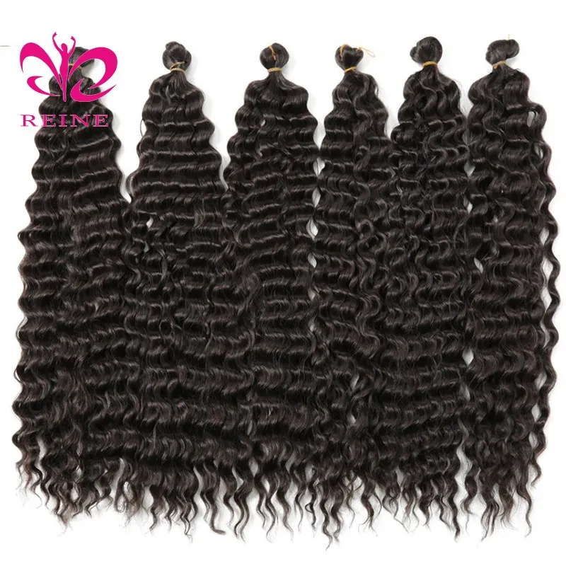 30 inch Synthetic Deep Wave Twist Crochet Hair Natural Curls Crochet Braids Ombre Braiding Hair Extensions For Women
