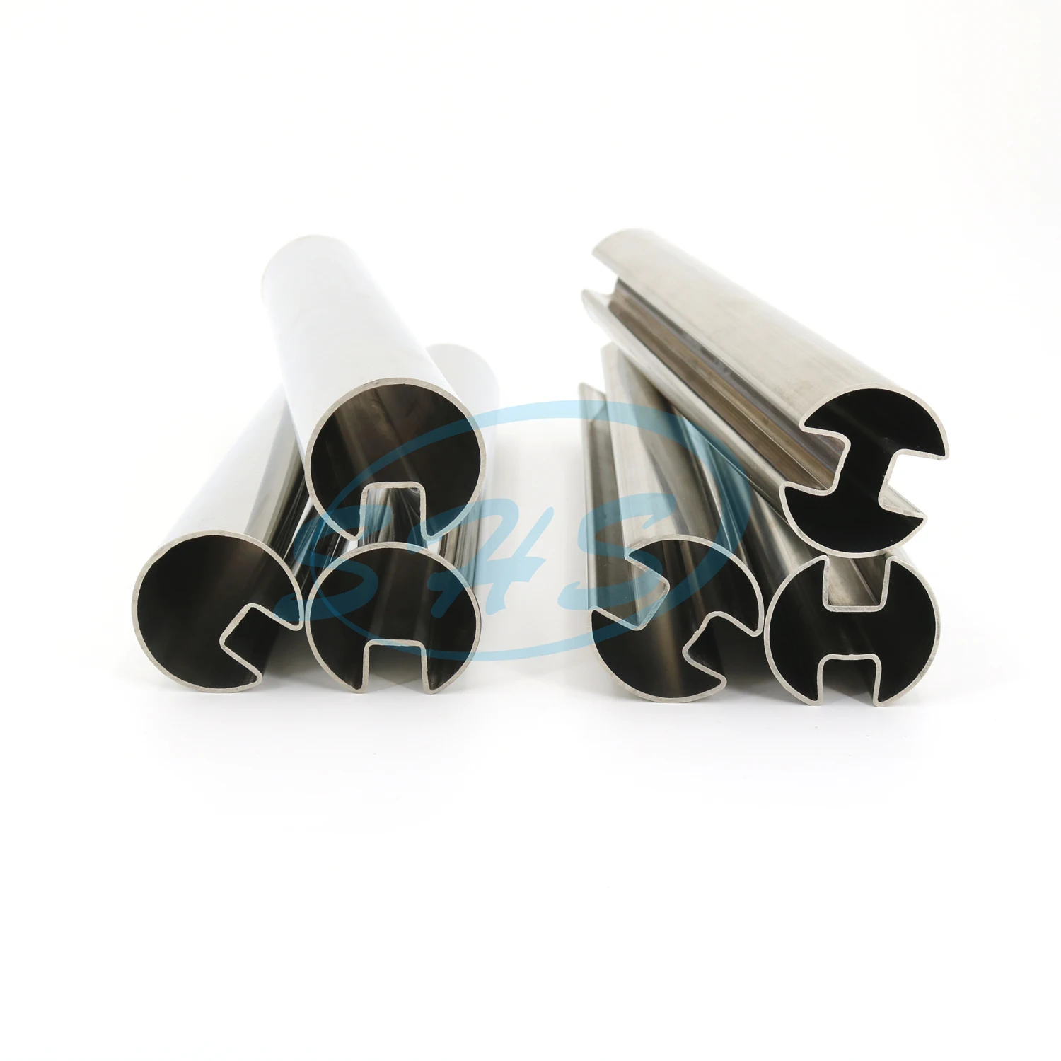 AISI 304 316 stainless round grooved pipe Dia 42.4 mm tube with single slot & polishing surface 42.4x1.5x(slot 15x15x15)