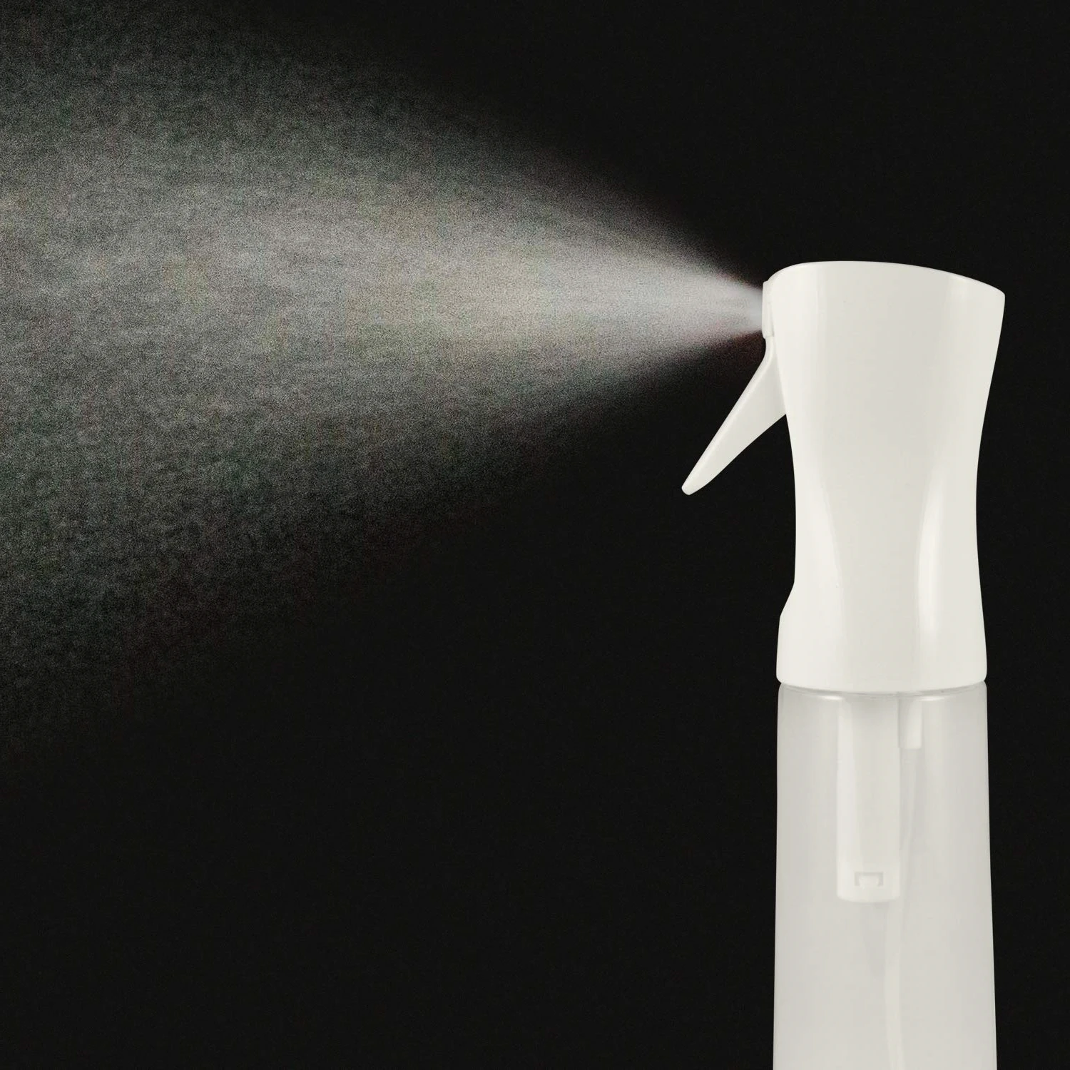 Continuous Spray Water Bottle, 12 Oz Hair Mist Sprayer  Ultra Fine, Aerosol,Solvent & BPA Free Clear Pressurized Mister