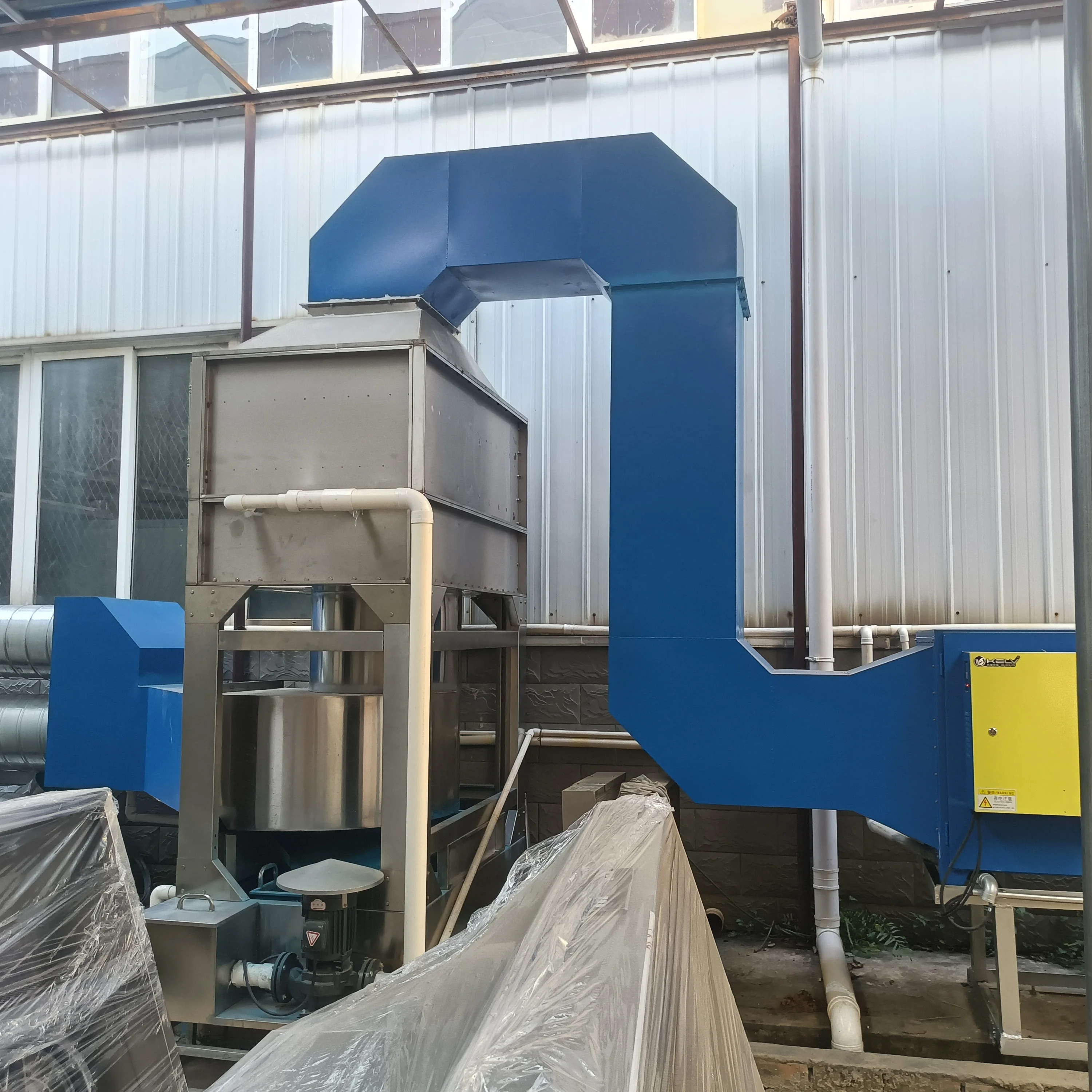 KELV ESP-L Series Industrial and commercial Grade Electrostatic Precipitator With 25000M3/H For gas and smoke collector