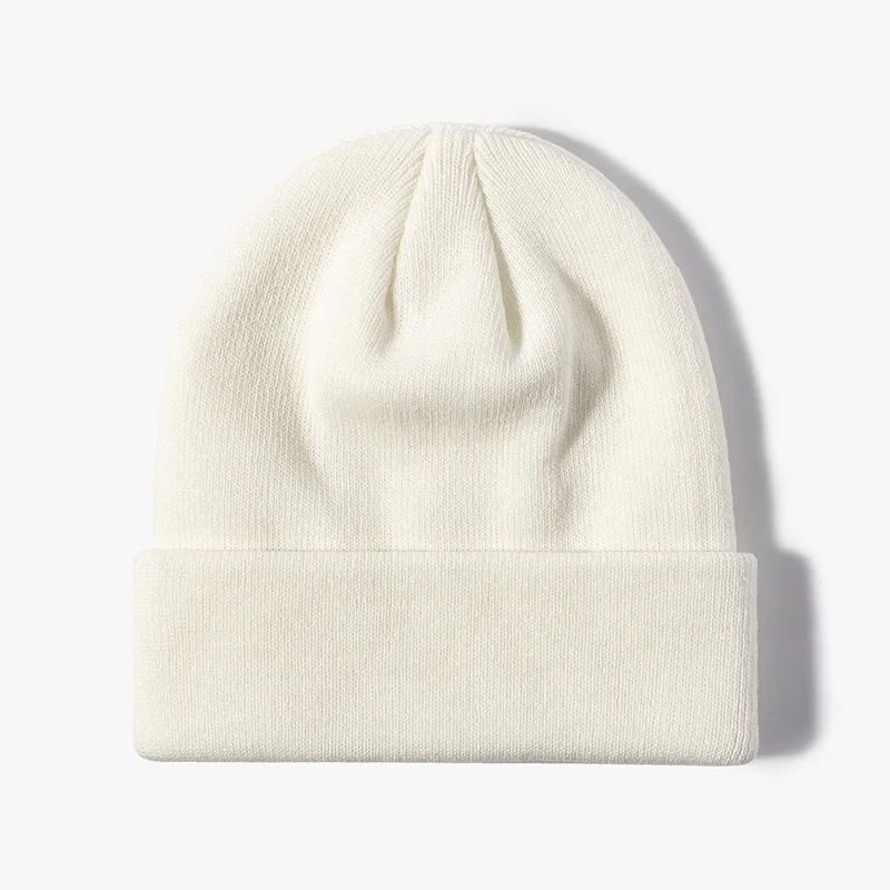 100% Acrylic Beanie Custom Mens Beanie Knit Hats with Logo Custom Wool Cotton Winter Cap