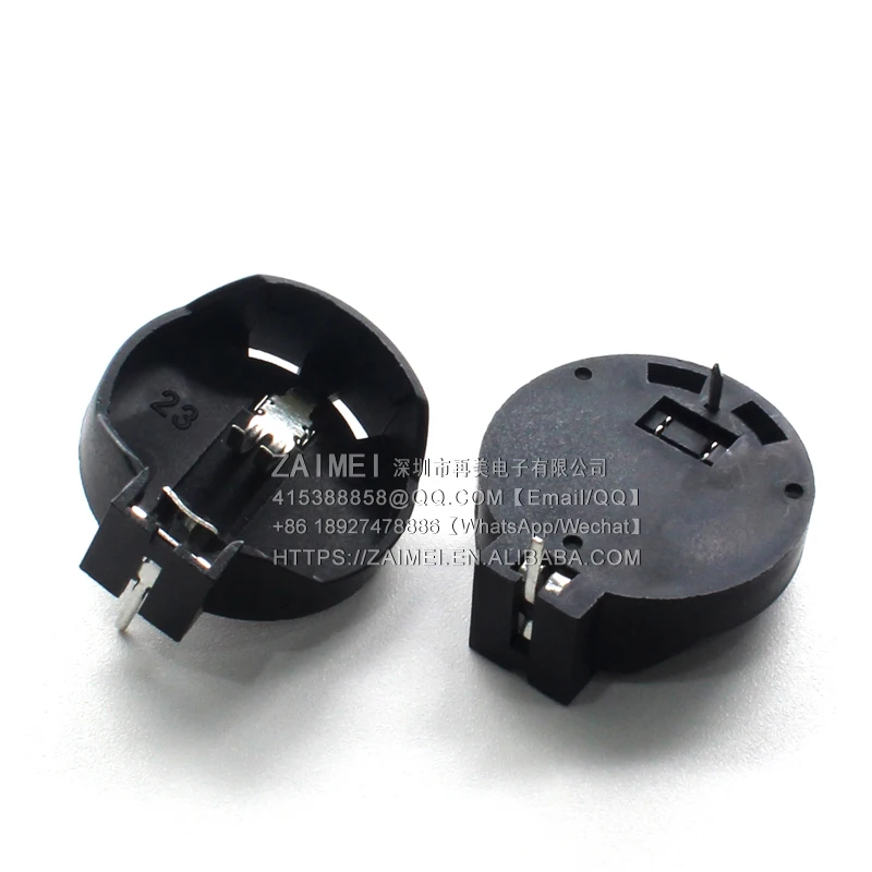 (1Bag=10Pcs) 3V button battery box in-line battery holder CR2032 shell battery button