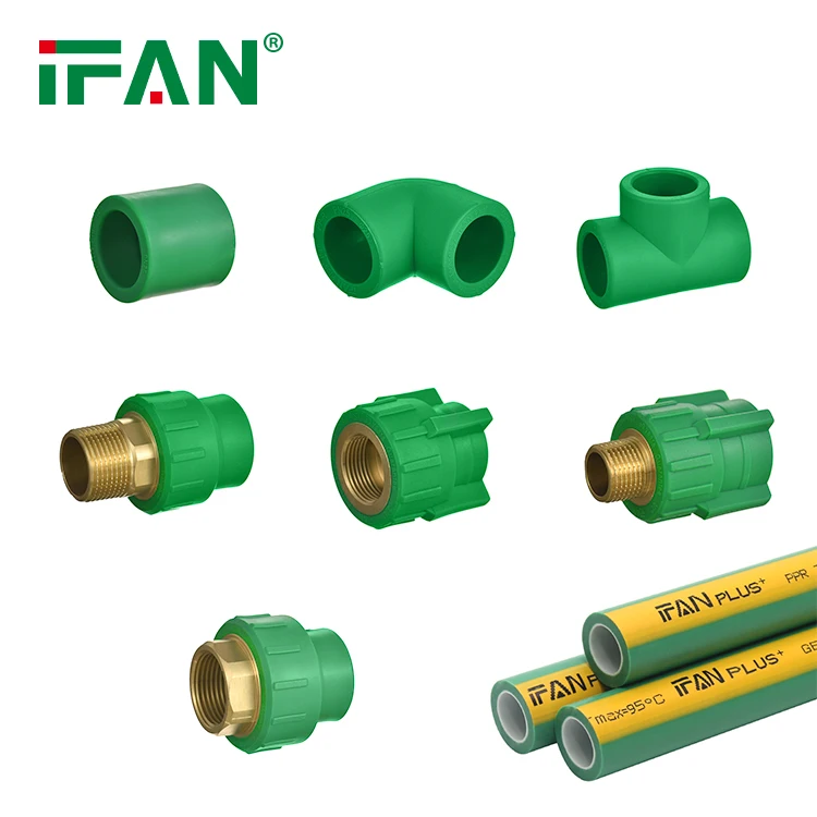 IFANPlus PPR Pipes Tubes 20x3.5-125x20.8 Germany Standard Cold And Hot Water Plastic PPR Pipe