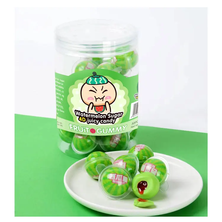 3D  FRIED EGG SHAPED GUMMY JELLY BURST EXPLODING CANDY 9G*30PIECES*20JARS/CTN