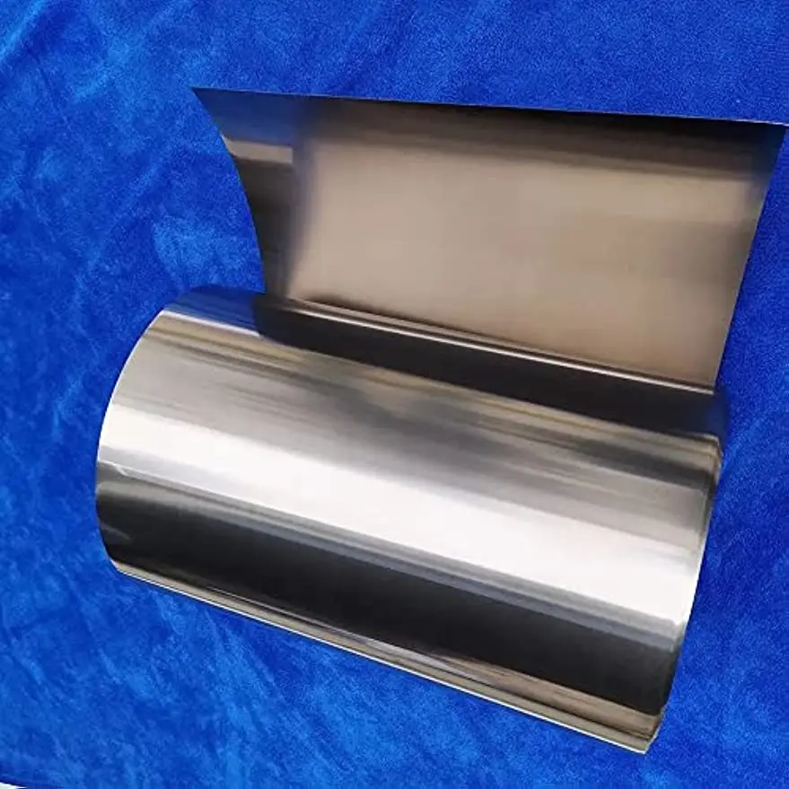 Титановая фольга, титановая лента, титановая кожа, импортная титановая фольга, 0,007-0,8 мм, научно-исследовательская титановая фольга