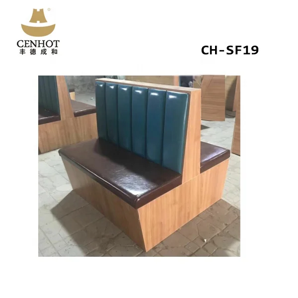 CENNOT Wooden High Back Booth Seating With 2 Sides For Restaurant
