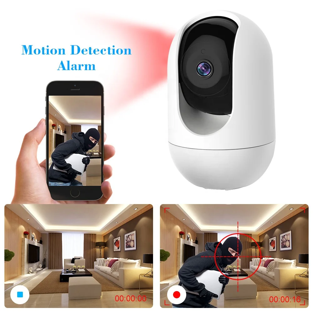  Китайская Ptz беспроводная камера видеонаблюдения AI Oem P2p Smart Indoor с аудио сетью Wifi