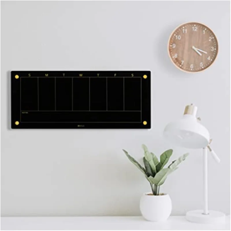 Luxury Weekly Wall Calendar Acrylic Personalized Acryl Sheet Desk Stand Perpetual Calendar