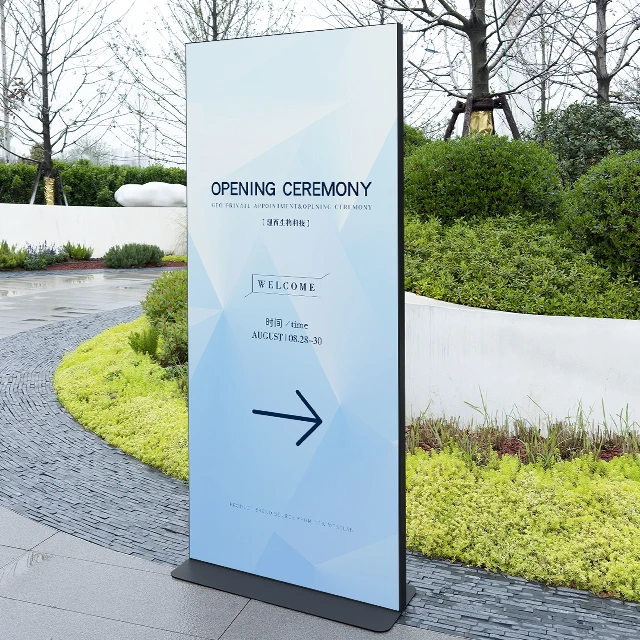 BOZE Advertising Menu Screen Pylon Sign Variable Message Billboard with Split Flap Display Board