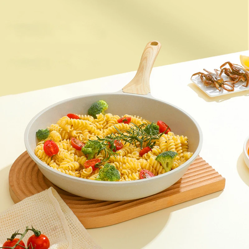 Экстравагантная алюминиевая цветная антипригарная сковорода для домашней кухни